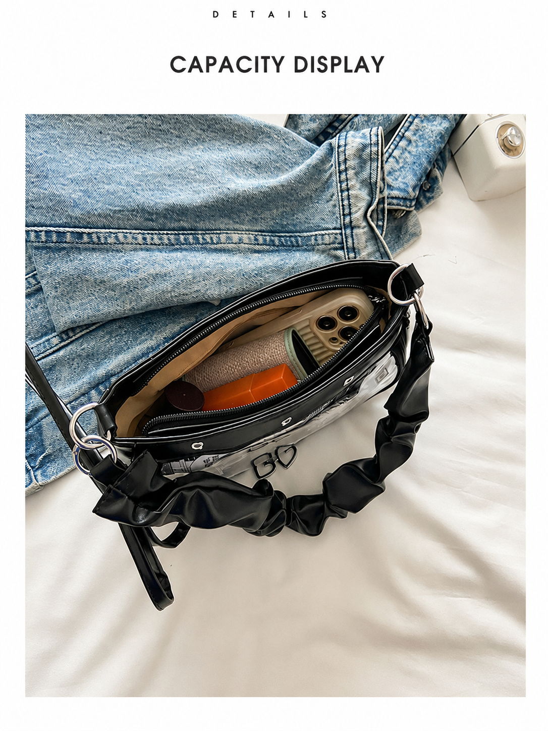 Gradient Tie-Dye Ita Bag | Sweet Clear Display Shoulder Underarm Bag
