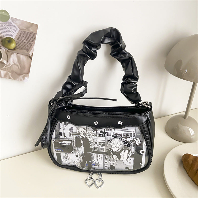 Gradient Tie-Dye Ita Bag | Sweet Clear Display Shoulder Underarm Bag