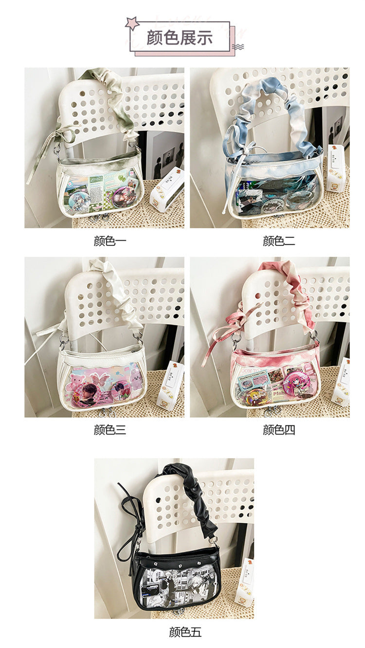 Gradient Tie-Dye Ita Bag | Sweet Clear Display Shoulder Underarm Bag