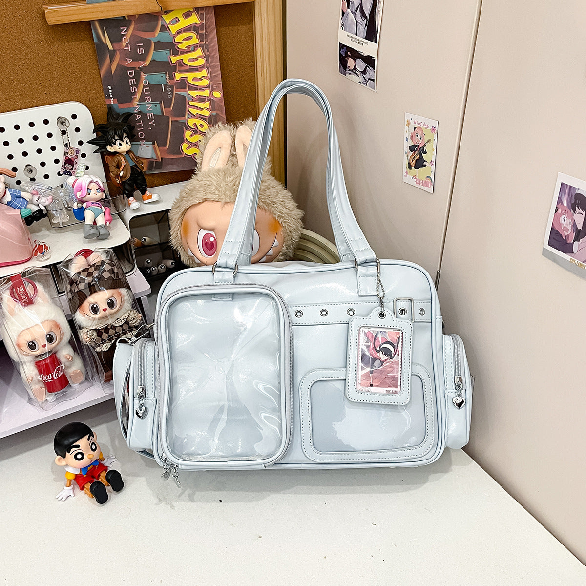 Holographic 3-Way Convertible Ita Bag | Large Capacity Display Handbag