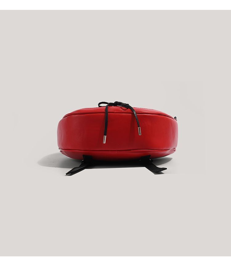 Red Apple Heart Transparent Ita Mini Backpack