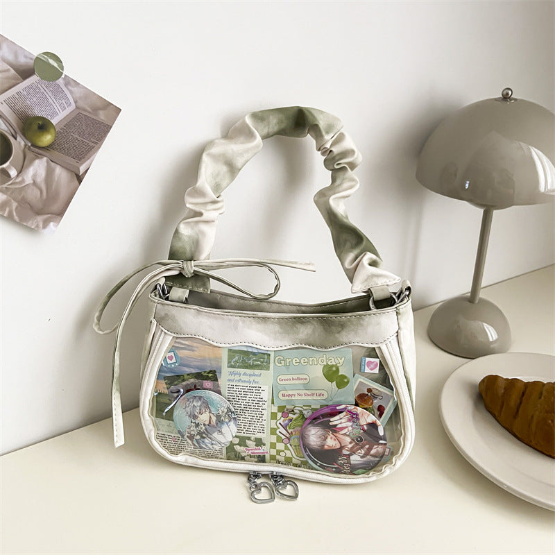 Gradient Tie-Dye Ita Bag | Sweet Clear Display Shoulder Underarm Bag