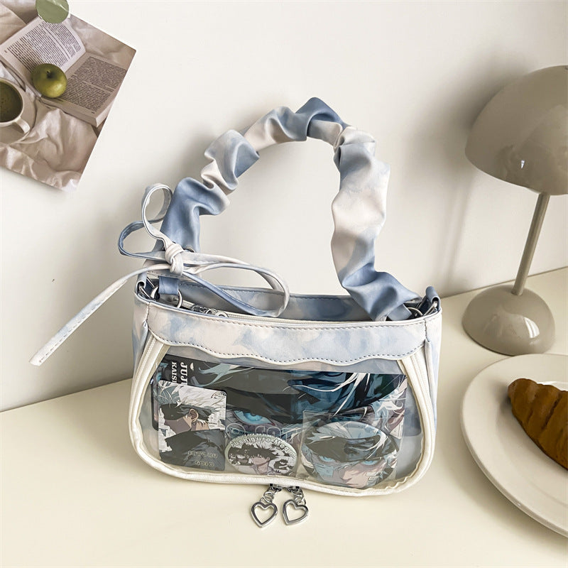 Gradient Tie-Dye Ita Bag | Sweet Clear Display Shoulder Underarm Bag
